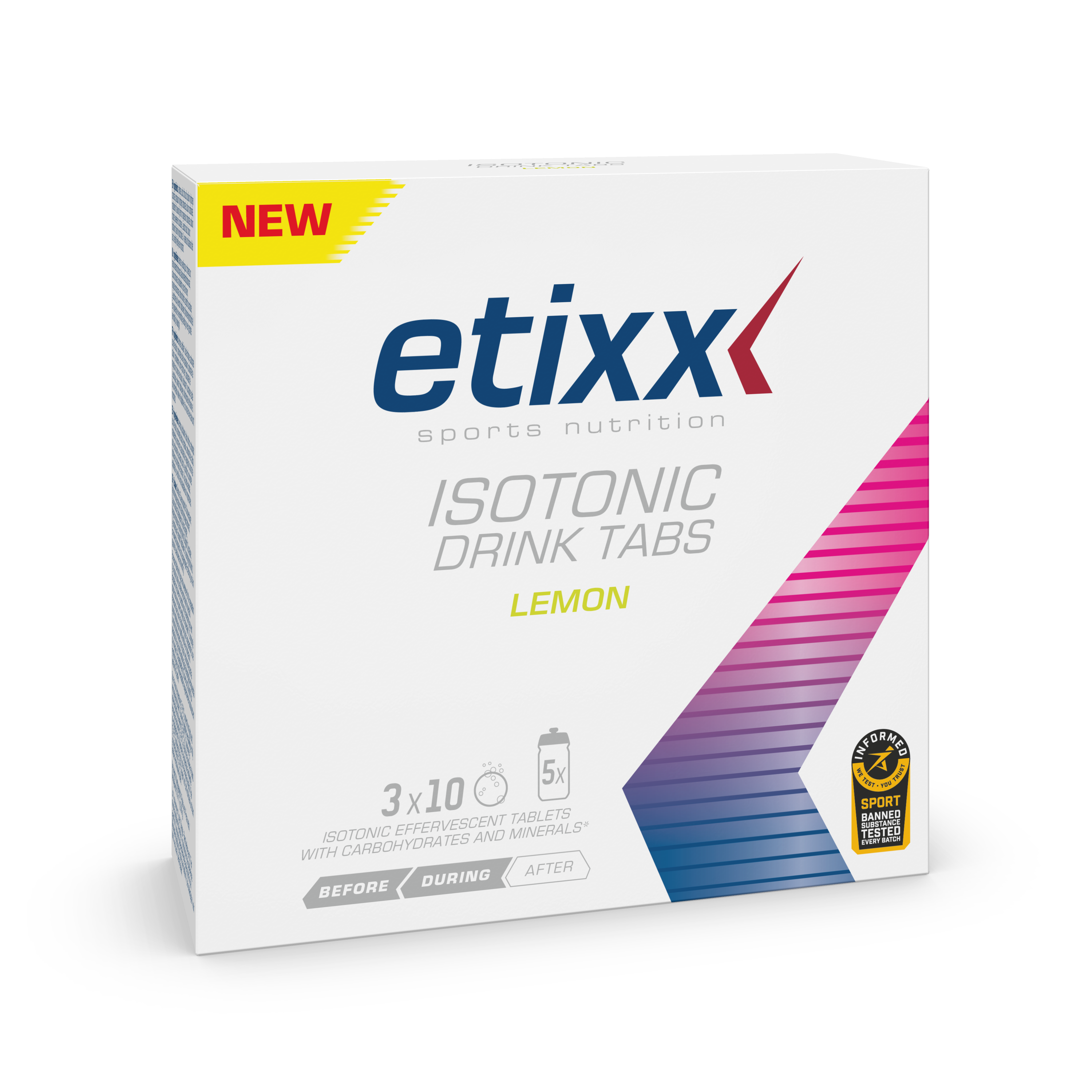 Etixx Isotonic Drink Tabs Lemon 3x10