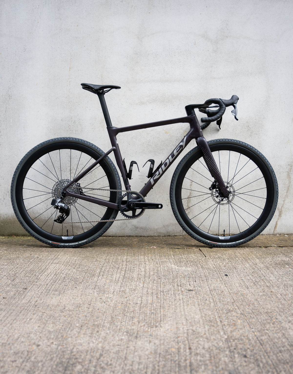 Ratas Ridley Grifn RS Road Ultegra DI2 2x12 (L), tume plum metallik/autumn hall metallik