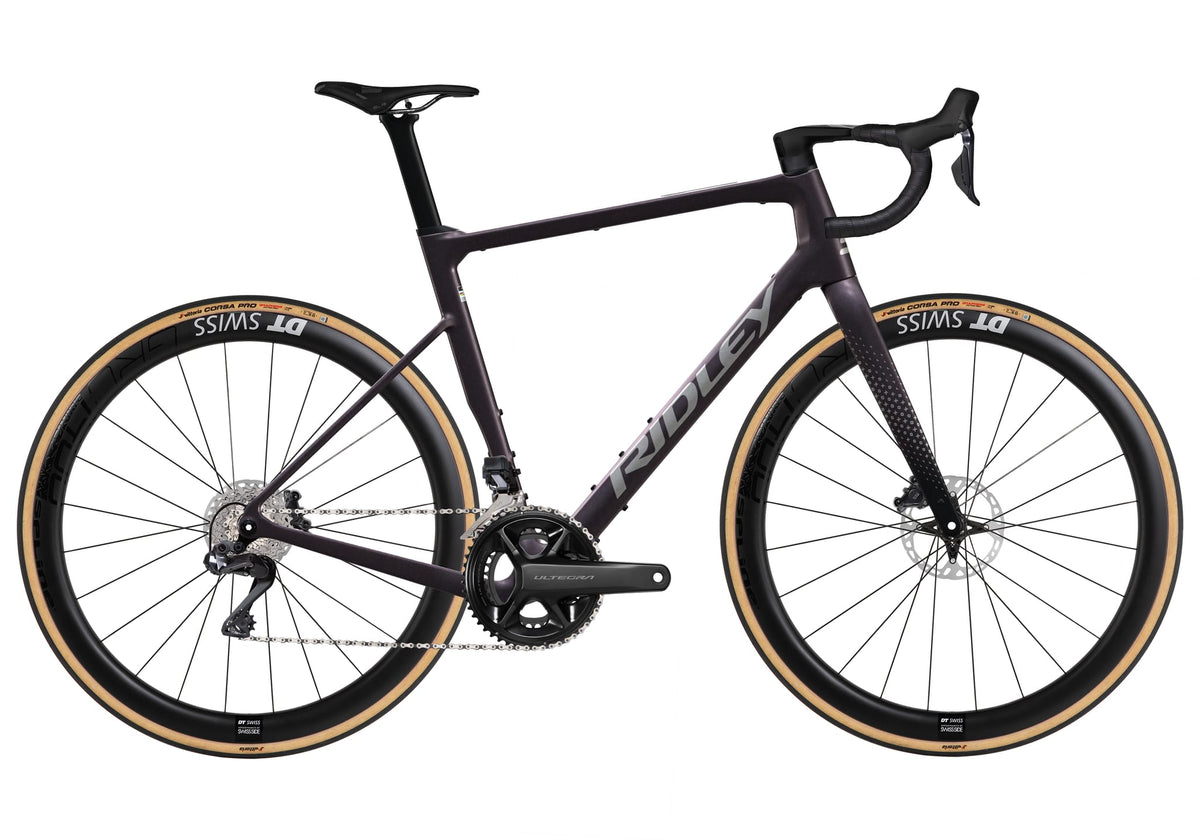Ratas Ridley Grifn RS Road Ultegra DI2 2x12 (XXS), tume plum metallik/autumn hall metallik
