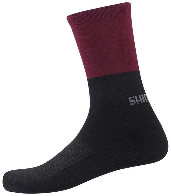 Socks Shimano Original Wool Tall black/maroon L-XL