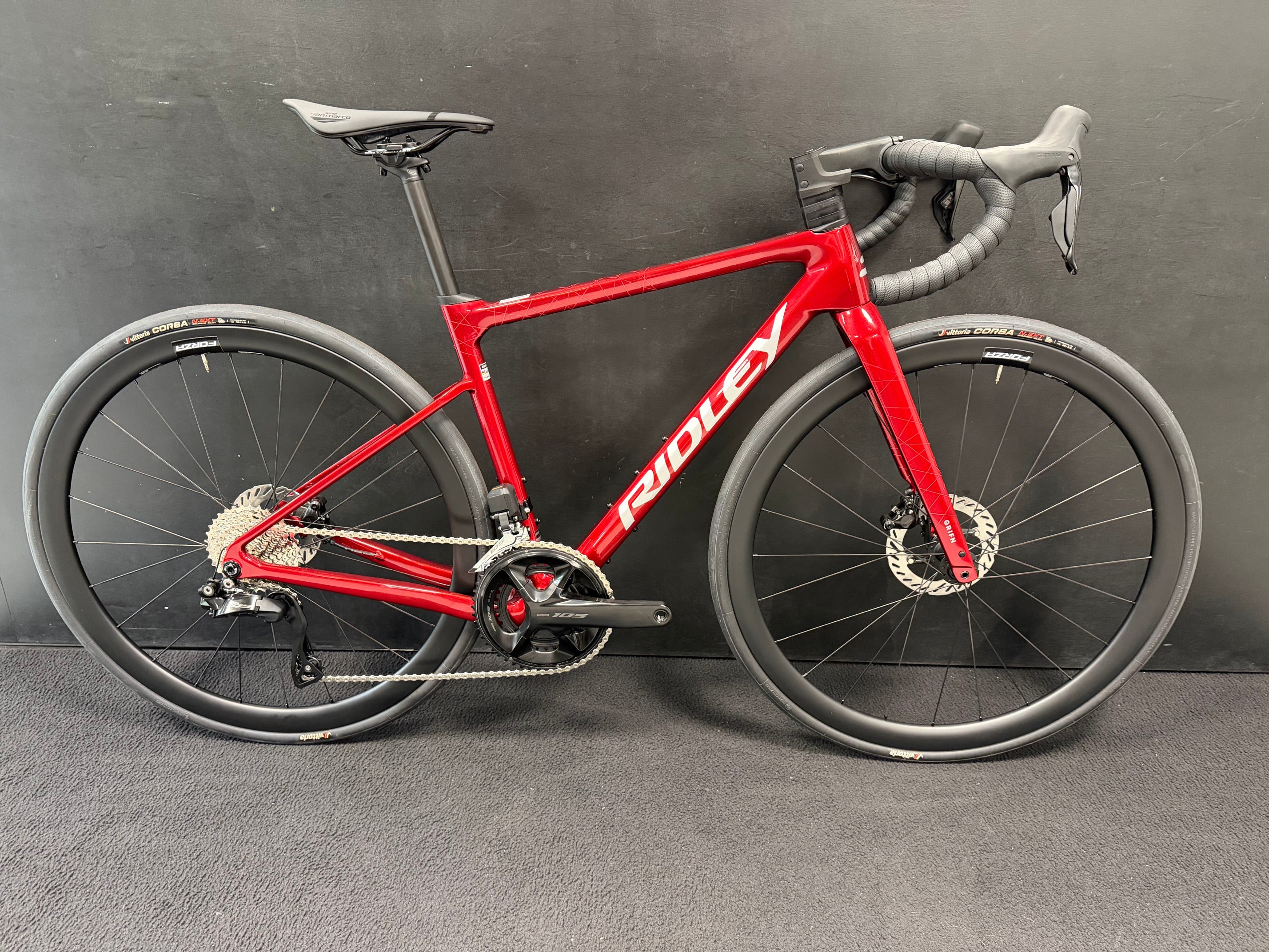 Ratas Ridley Grifn 105 DI2 2x12 (XXS), punane