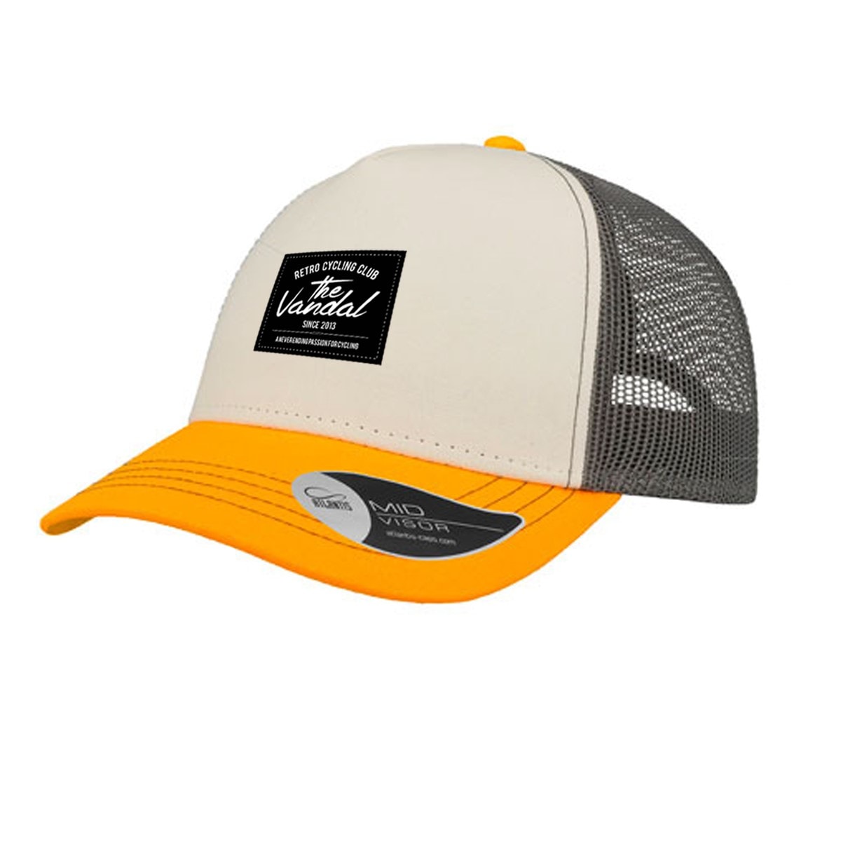 The Vandal Rapper beanie grey/white/yellow